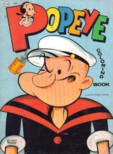 Popeye the Sailor Man Coloring Book