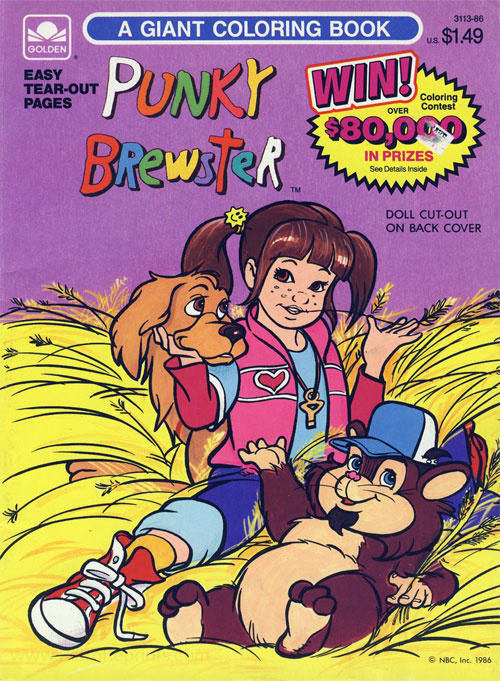 It's Punky Brewster Coloring Book