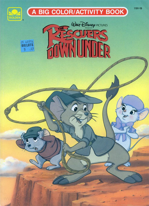 Rescuers Down Under, The Coloring and Activity Book