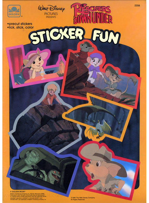 Rescuers Down Under, The Sticker Fun