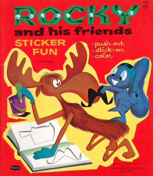 Rocky and Bullwinkle Sticker Fun
