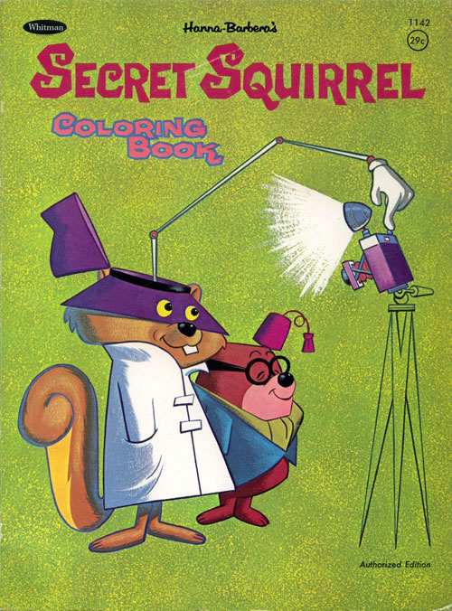 Secret Squirrel Coloring Book
