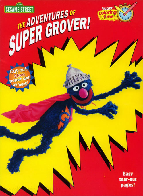 Sesame Street Adventures of Super Grover | Coloring Books at Retro