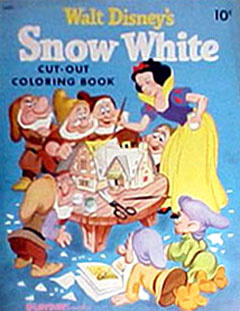 Snow White & the Seven Dwarfs Cut-Out Coloring Book