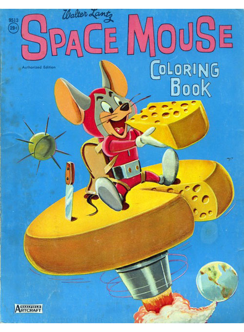 Space Mouse Coloring Book