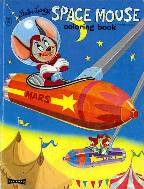 Space Mouse Coloring Book