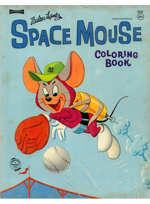 Space Mouse Coloring Book