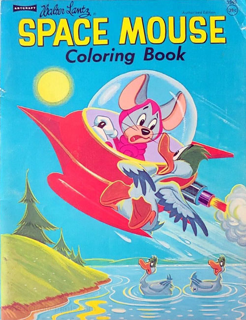 Space Mouse Coloring Book