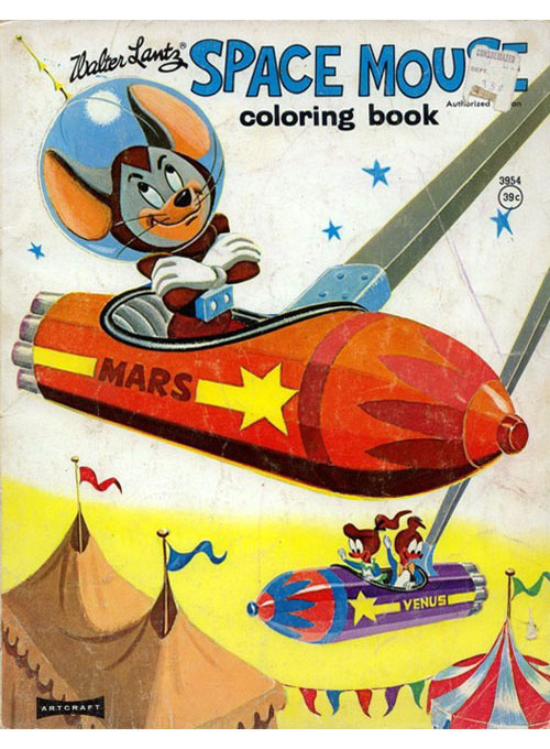 Space Mouse Coloring Book