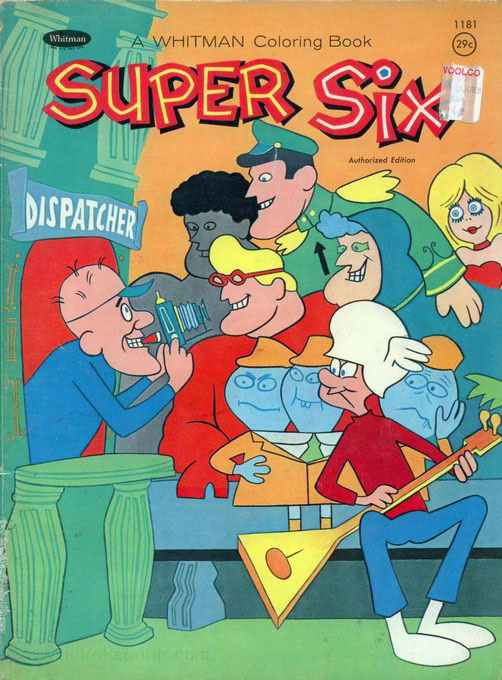 Super Six Coloring Book