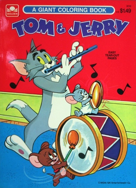 Tom & Jerry Cat & Mouse Games  Coloring Books at Retro Reprints