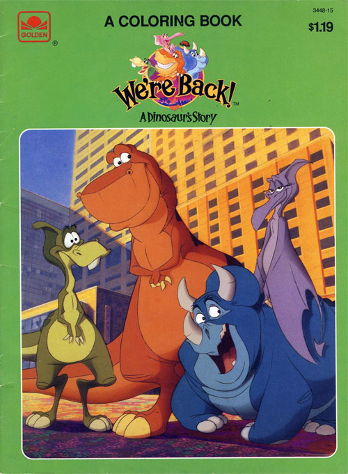 We're Back: A Dinosaur's Story Coloring Book