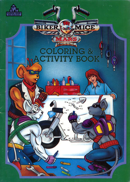 Biker Mice from Mars Coloring and Activity Book