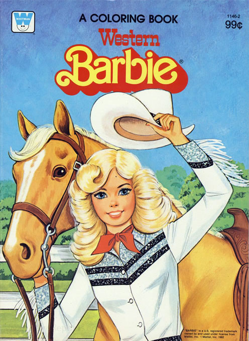 Barbie (Coloring Book; 1971) Whitman : Retro Reprints