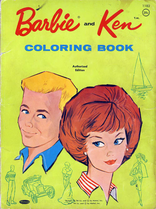 Barbie (Coloring Book; 1962) Whitman : Retro Reprints