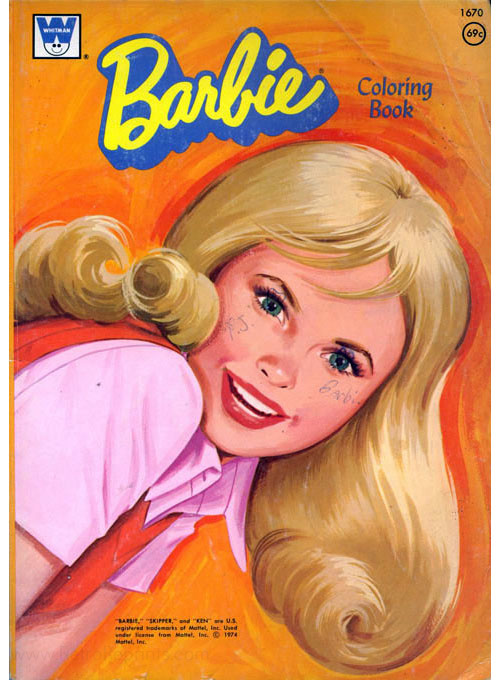 Barbie Coloring Book Sticker for Sale by 80sbilly