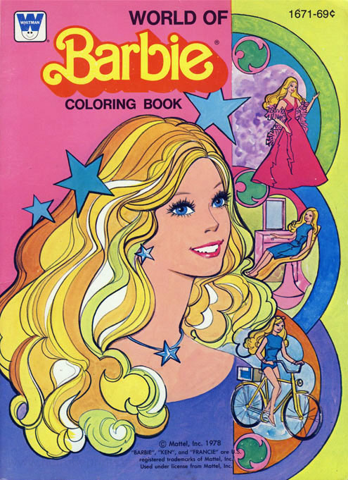 Barbie Coloring Book Coloring Books At Retro Reprints The Worlds