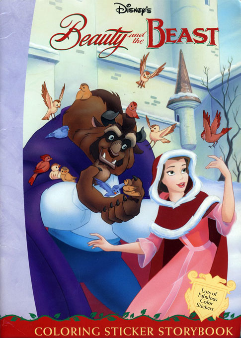 Beauty & the Beast Coloring Sticker Storybook