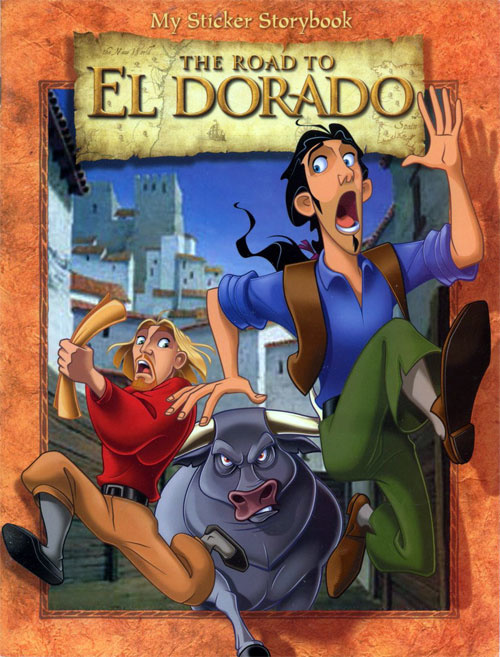 Road To El Dorado The My Sticker Storybook Coloring Books At Retro Reprints The Worlds