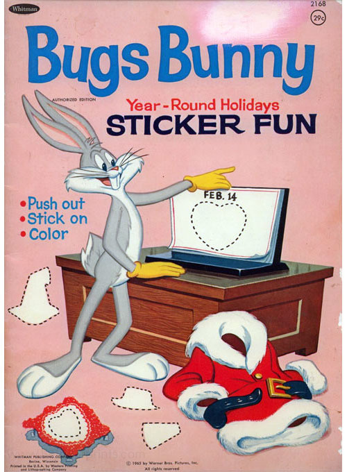 Vintage 1957 Whitman BUGS BUNNY 12 Books To Color - Mini Coloring