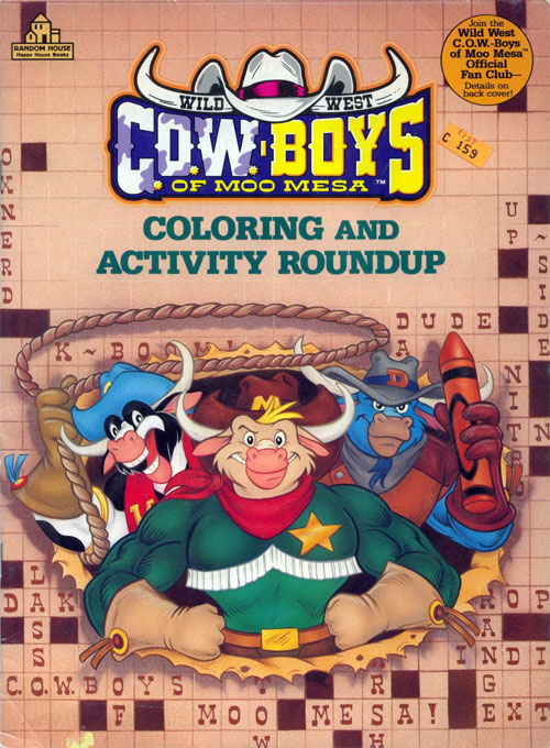 Wild West C.O.W.Boys of Moo Mesa Coloring and Activity Book