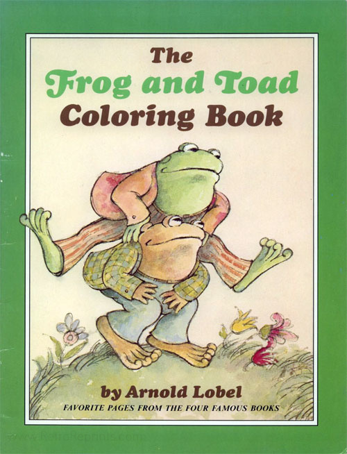 Frog and Toad Coloring Book | Coloring Books at Retro Reprints - The