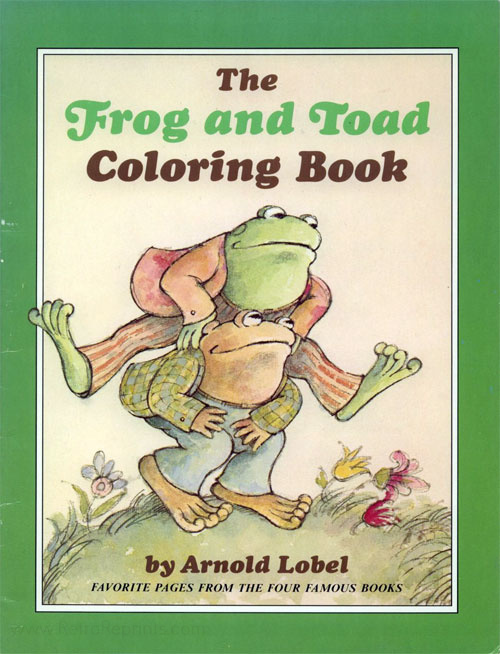 Frog and Toad Coloring Book Coloring Books at Retro Reprints The