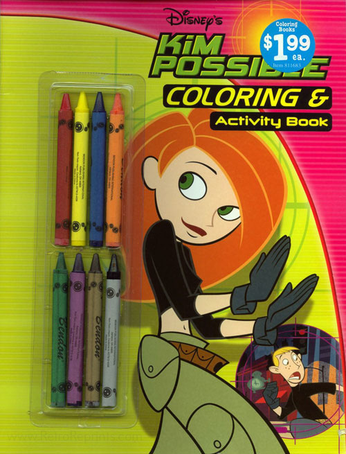 Kim Possible coloring and activity book