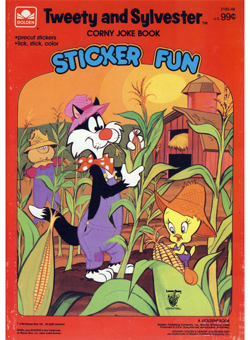 Sylvester & Tweety Corny Joke Sticker Fun