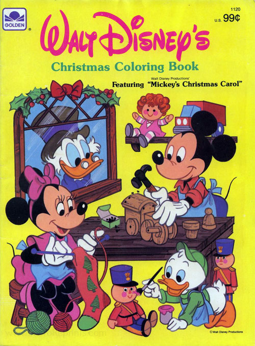 Mickey's Christmas Carol Coloring Book