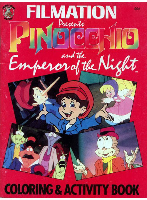 Pinocchio and the Emperor of the Night Coloring and Activity Book