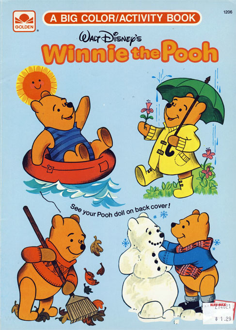 Disney's Winnie the Pooh Coloring Lesson Book Japanese Coloring Book 