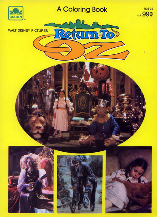 Return to Oz Coloring Book Coloring Books at Retro Reprints The