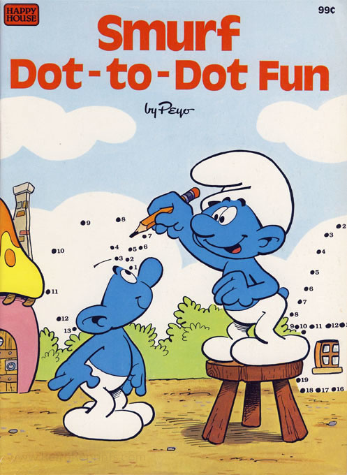 Smurfs Dot to Dot Fun