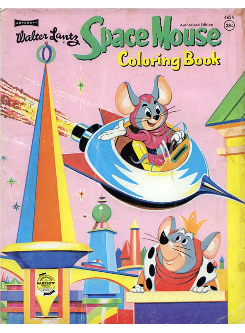 Space Mouse Coloring Book