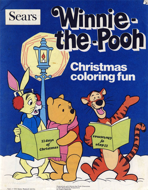 Winnie the Pooh Christmas Coloring Fun