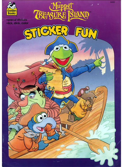 Muppet Treasure Island Sticker Fun  Coloring Books at Retro Reprints 