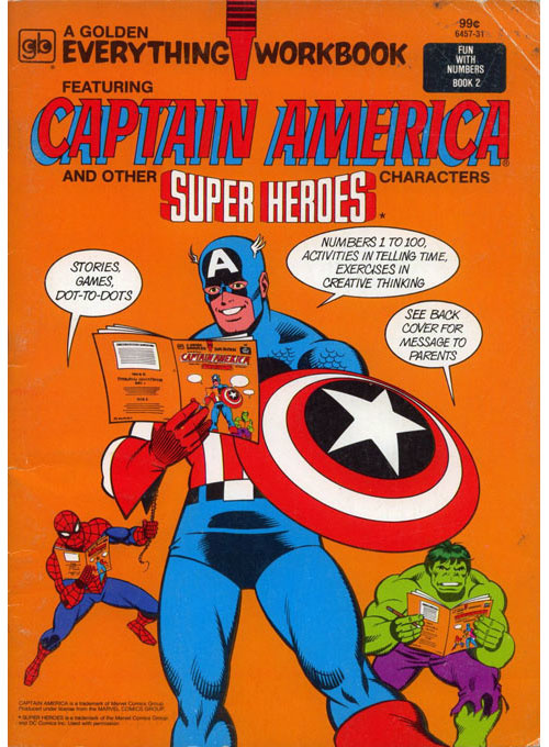 Captain America Golden Everything Workbook