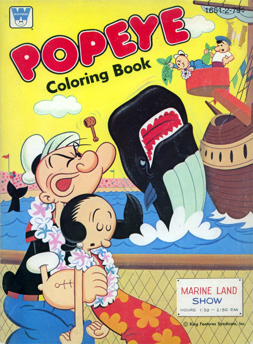 Popeye the Sailor Man Coloring Book