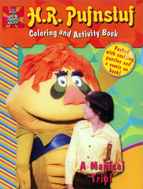 PUFNSTUF STICKER FUN BOOK 1970 ALL PAGES COMPLETE H.R VINTAGE REPRINT