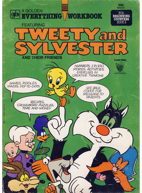Sylvester & Tweety Golden Everything Workbook