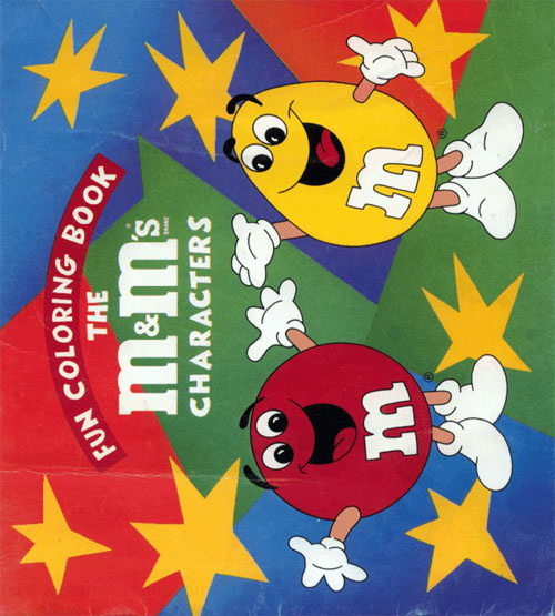 Commercial Characters M&Ms Coloring Book