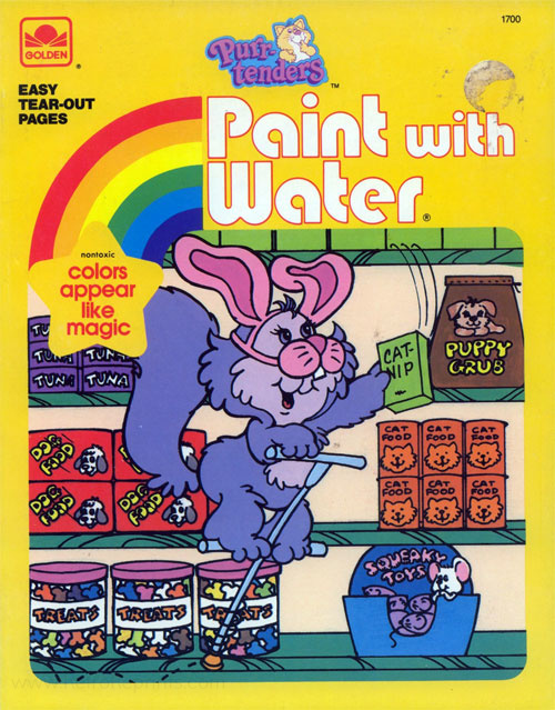 Purr-Tenders Paint With Water