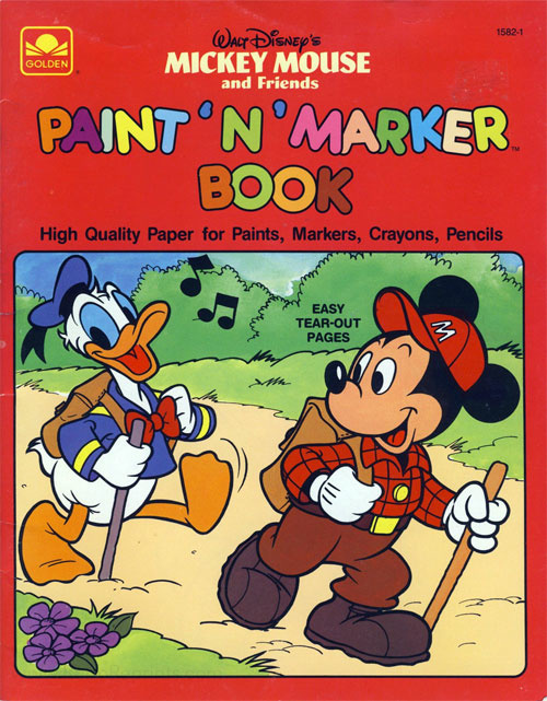 Mickey Mouse and Friends Paint 'n' Marker Book