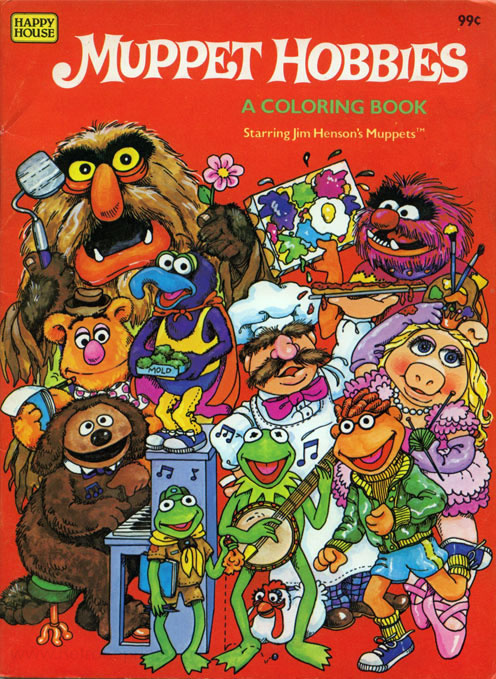 Muppets, Jim Henson's Muppet Hobbies  Coloring Books at Retro Reprints 