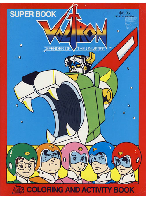 Voltron: Defender of the Universe Coloring Book