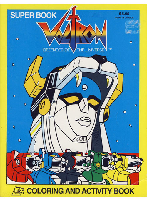 Voltron: Defender of the Universe Coloring Book