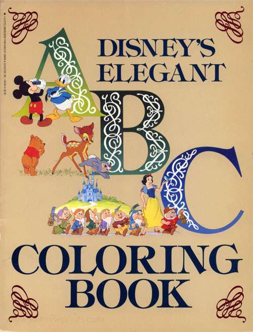 Disney Elegant ABC Coloring Book