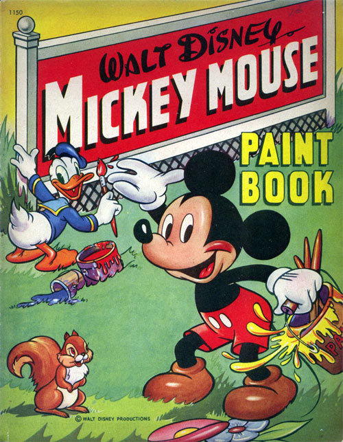 Mickey Mouse and Friends Paint Book