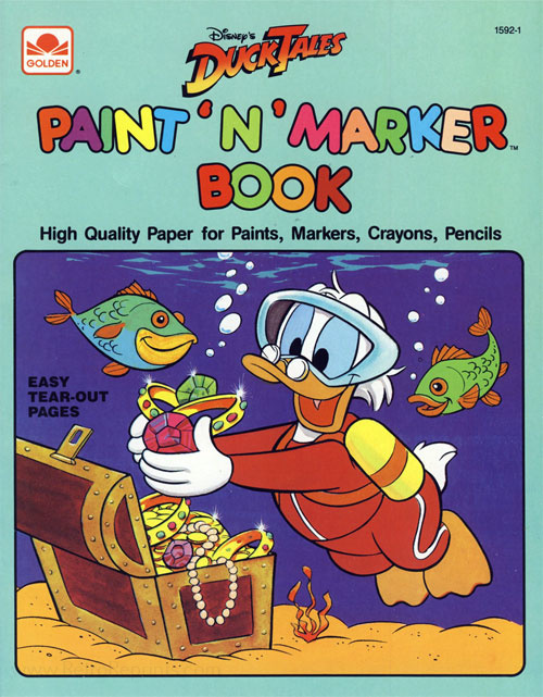 DuckTales Paint & Marker Book
